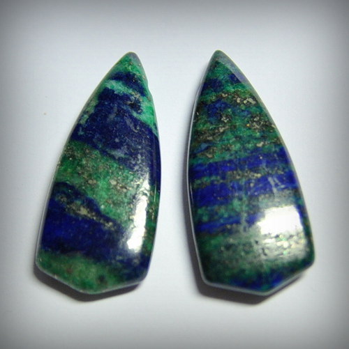 Lapis + chryzokol 37x16 mm — foto 1