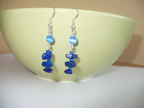 Naušnice Lapis lazuli — foto 1