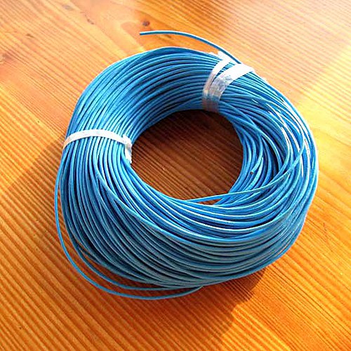 Kulatá Kůže 1mm - 1m - Světle Modrá