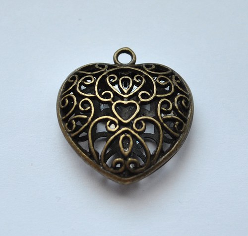 Přívěsek srdce 30x30mm - 1 ks — foto 1