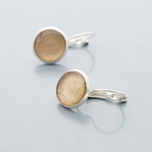 Náušnice CLOURS beige M — foto 1