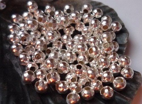 * kuličky stříbrné 500 ks, 3mm — foto 1