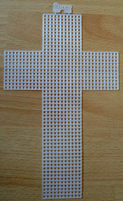 Plastová kanava - kříž 13x21cm