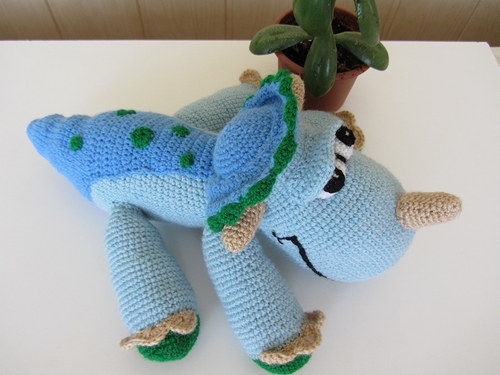 Modrý triceratops Bonifác — foto 1