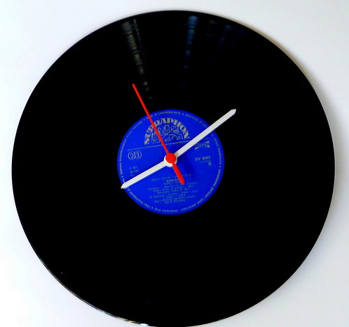Hodiny z LP modré 3 — foto 1