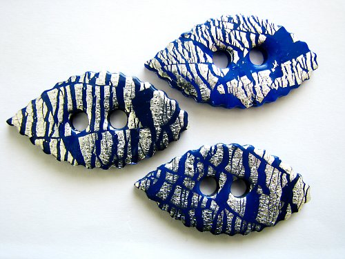Fimo knoflíky - modré — foto 1