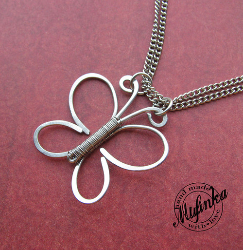 Přívěsek "Silver butterfly" — foto 1