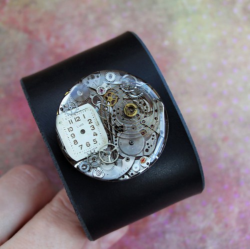 Steampunkový náramek /na přání/ — foto 1