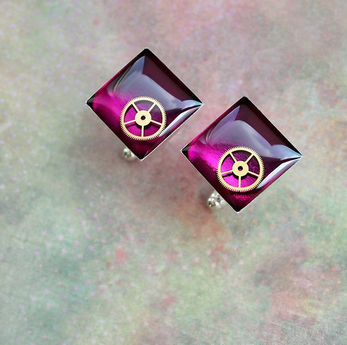 Manžetové knoflíčky /violet/ — foto 1