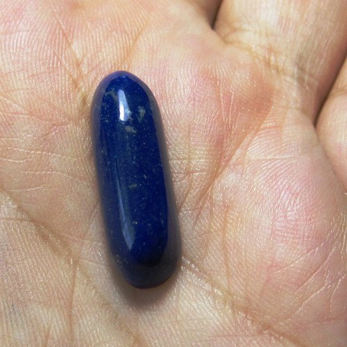 Lapis lazuli, extra modrý přírodní kabošon č.2 — foto 1