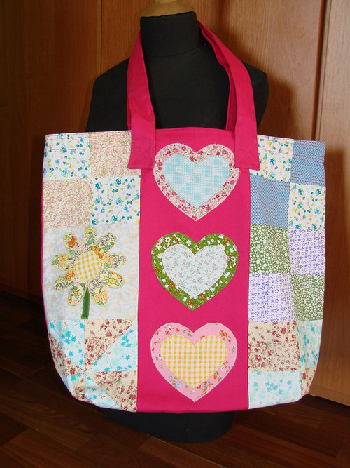 Nádherná barevná taška patchwork — foto 1