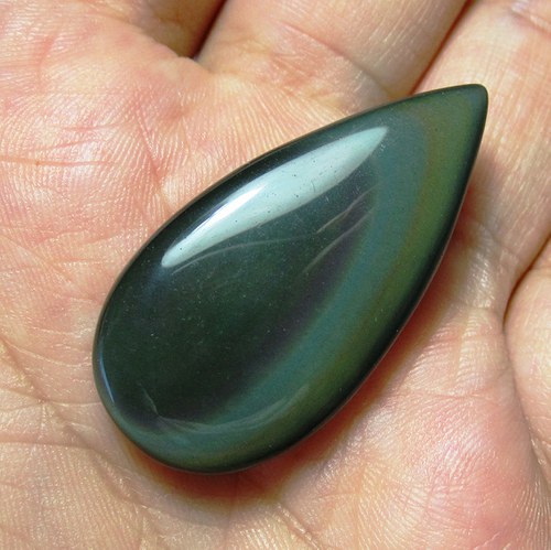 Duhový obsidián , kabošon č.2 — foto 1