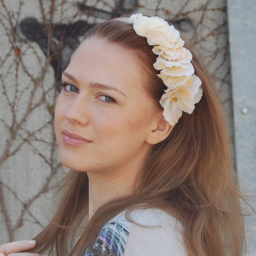 Vanilkové ráno ... čelenka — foto 1