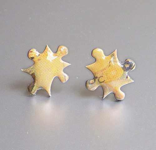 Mini Klimt earrings 3 — foto 1