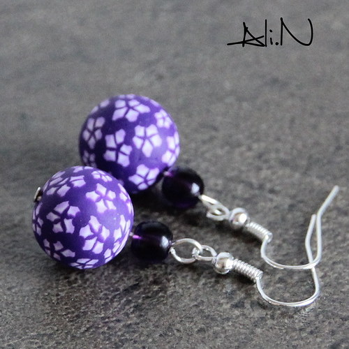 Náušnice Pink&Purple mini Stars — foto 1