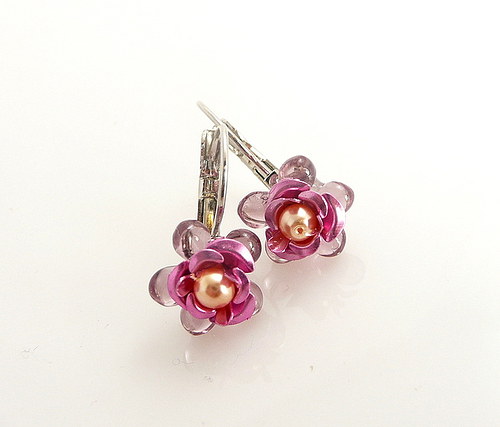 Náušničky : Little pink " — foto 1