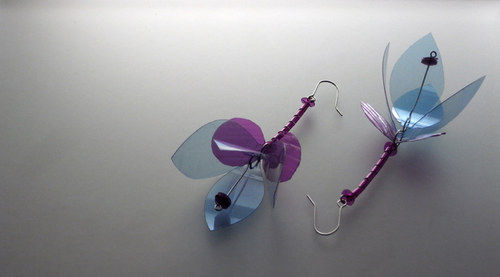 Náušnice Fuchsia-Mod-Růž