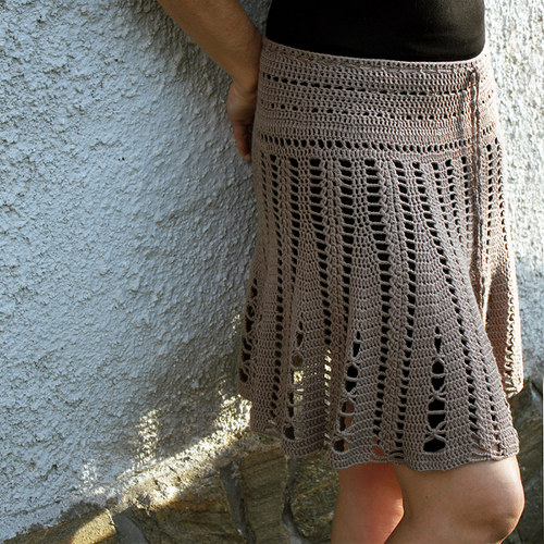 Popis - návod na háčkovanou sukni