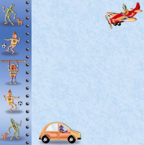 Papír na scrapbook Roboti — foto 1