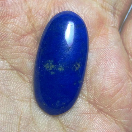 Lapis lazuli, extra modrý přírodní kabošon č.1 — foto 1
