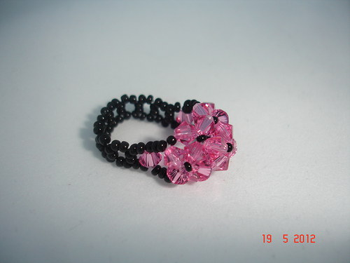 Prsten Swarovski barva Rose — foto 1