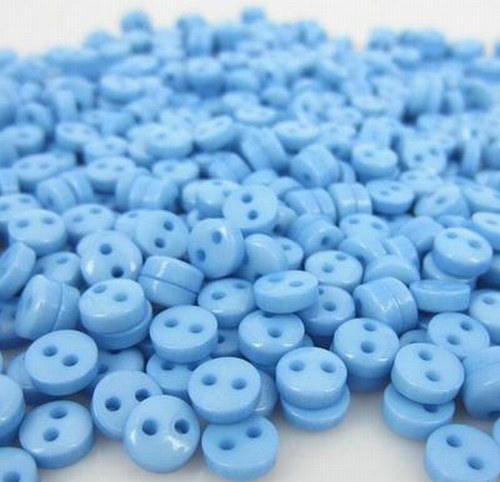 Knoflík SUPERMINI 10 ks modrý — foto 1