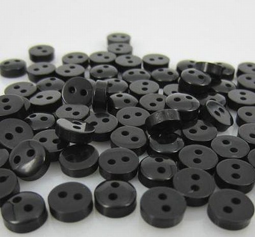 Knoflík SUPERMINI 10 ks černá