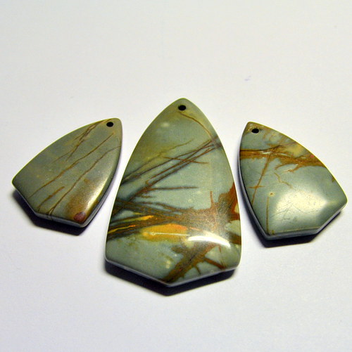 Jaspis picasso 33x22 mm — foto 1