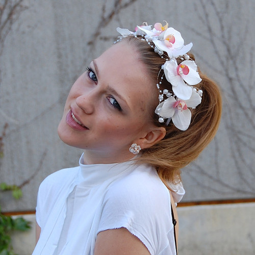 Orchideová víla ... čelenka — foto 1