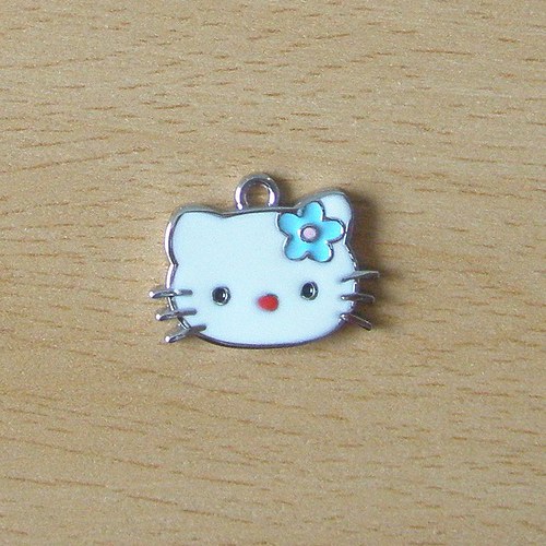 Přívěsek kočička Hello Kitty O 003- obličej — foto 1