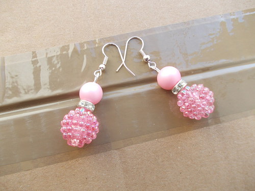 Naušnice "Pink sugar" — foto 1