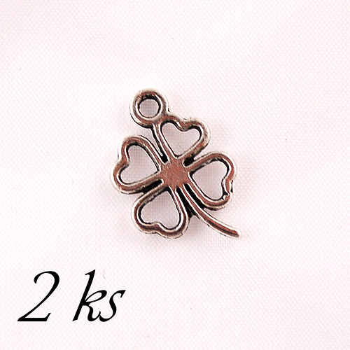 Stříbrný čtyřlístek - 2ks — foto 1