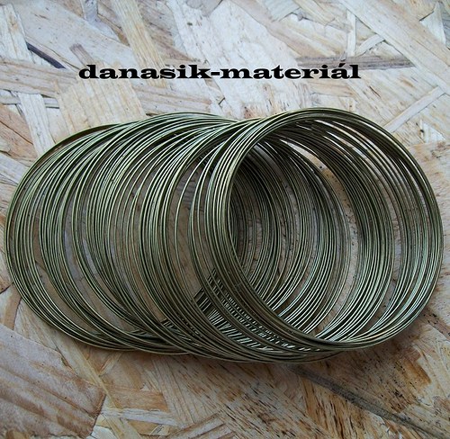 PAMĚŤ. NÁRAMKOVÝ DRÁT BRONZOVÝ - 60 mm - 20 OTOČEK