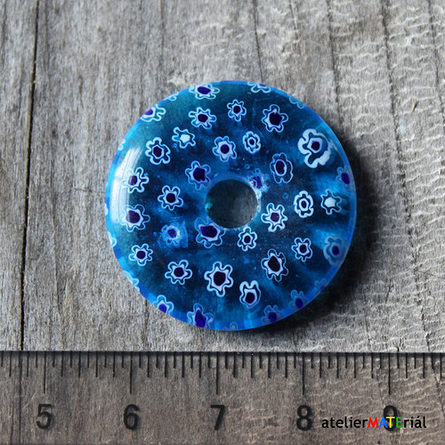 Skleněné korálky - millefiori - 1ks — foto 1
