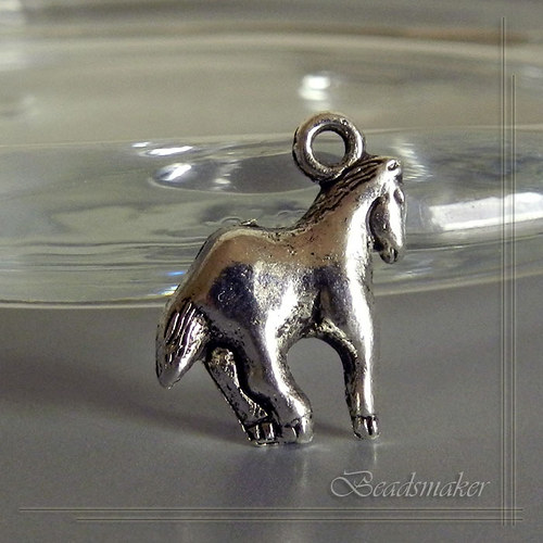 Přívěsek Kůň 18,5x14 mm - 2 ks — foto 1