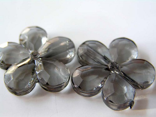 Kytičky transparentní černé