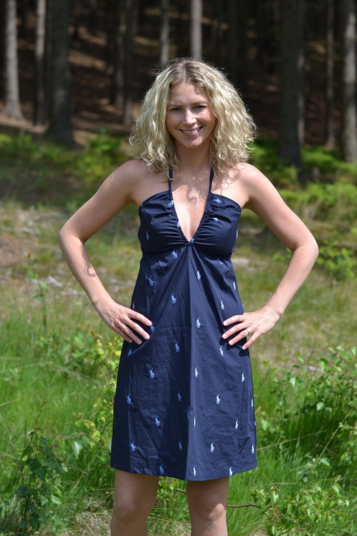 Modré šaty — foto 1