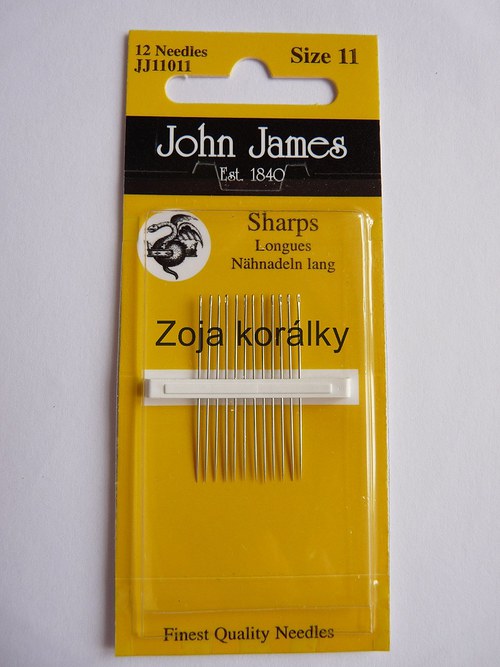 Jehla na perličky vel. 11 / 12ks — foto 1