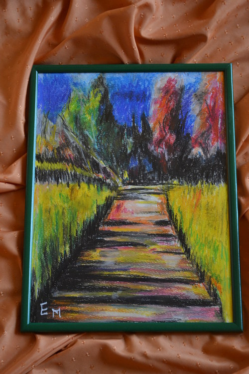 Letní krajina před bouří