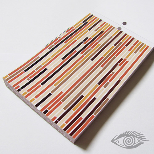 Kreativní papír - 11,4 x 16,5 cm (lesklá rudá)