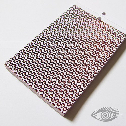 Kreativní papír - 11,4 x 16,5 cm (lesklá rudá)