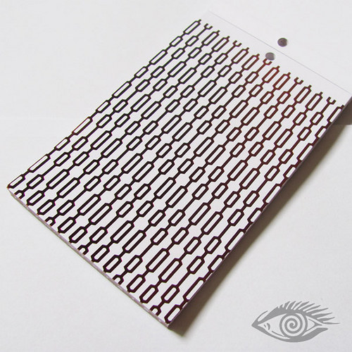 Kreativní papír - 11,4 x 16,5 cm (lesklá rudá)