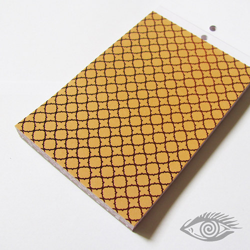 Kreativní papír - 11,4 x 16,5 cm (lesklá rudá)