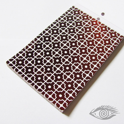 Kreativní papír - 11,4 x 16,5 cm (lesklá rudá)