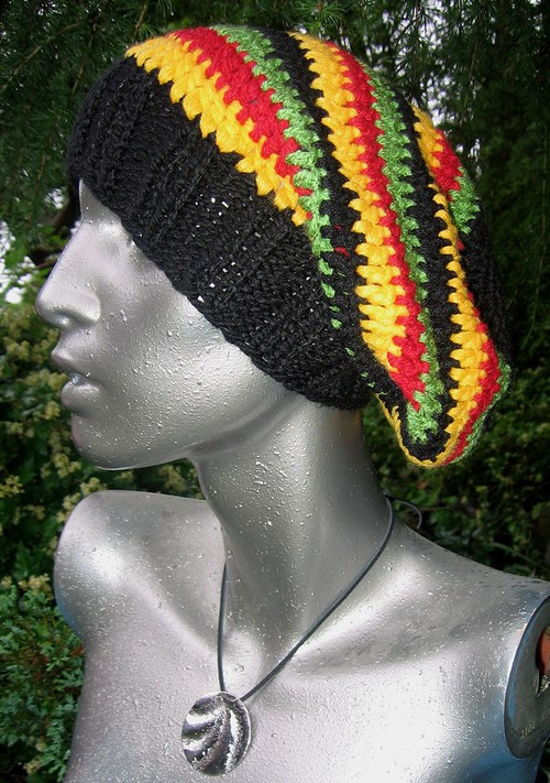 Háčkovaná čepice Rasta — foto 1