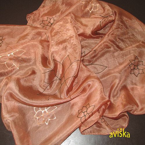 Šátek - kytičky — foto 1