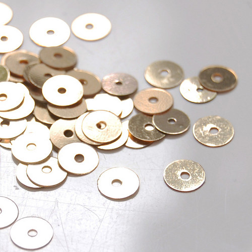 Flitr sypaný hladký zlatý 6mm 10g