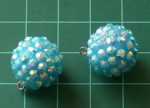 Kulička tyrkysová, 15 mm - přívěsek