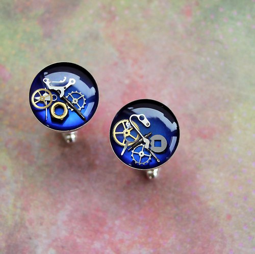 Manžetové knoflíčky /deep-blue/ — foto 1