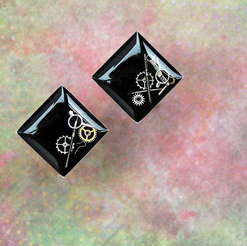 Manžetové knoflíčky /black/ — foto 1